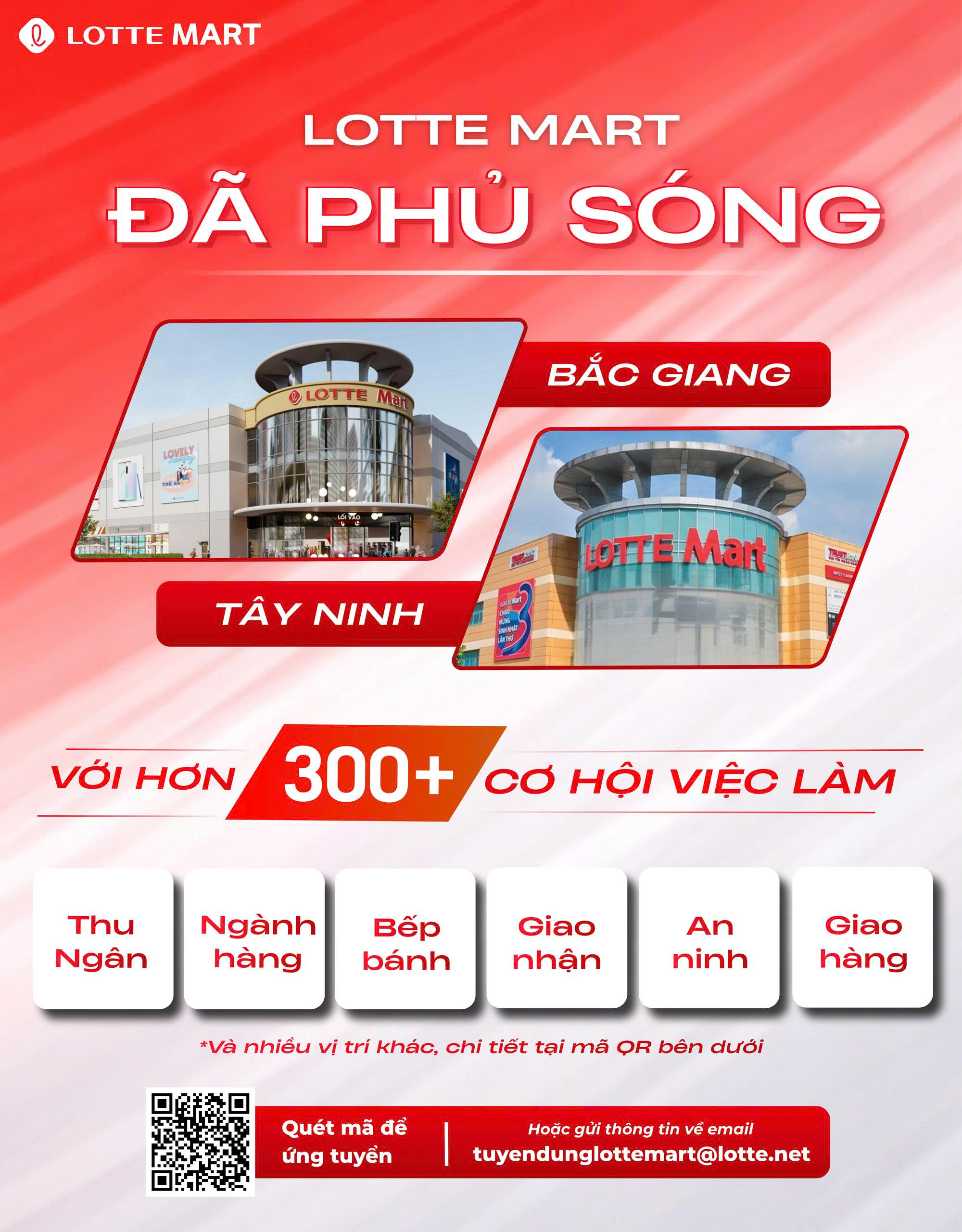 Thông báo Tuyển dụng - Siêu thị Lotte Mart Tây Ninh