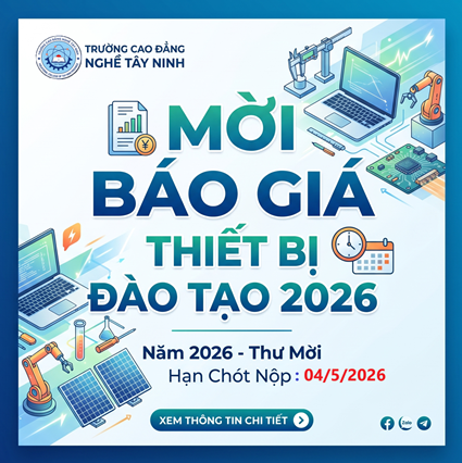 Mời Báo giá thiết bị đào tạo 2026