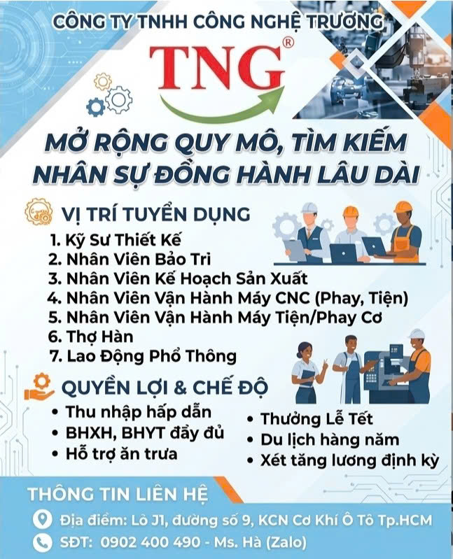 Công ty TNHH Công nghệ Trương - Tuyển dụng